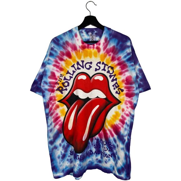 1997/98 The Rolling Stones Bridge to Babylon Tiedye Tour Tee mens size XL - Picture 1 of 6